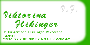 viktorina flikinger business card